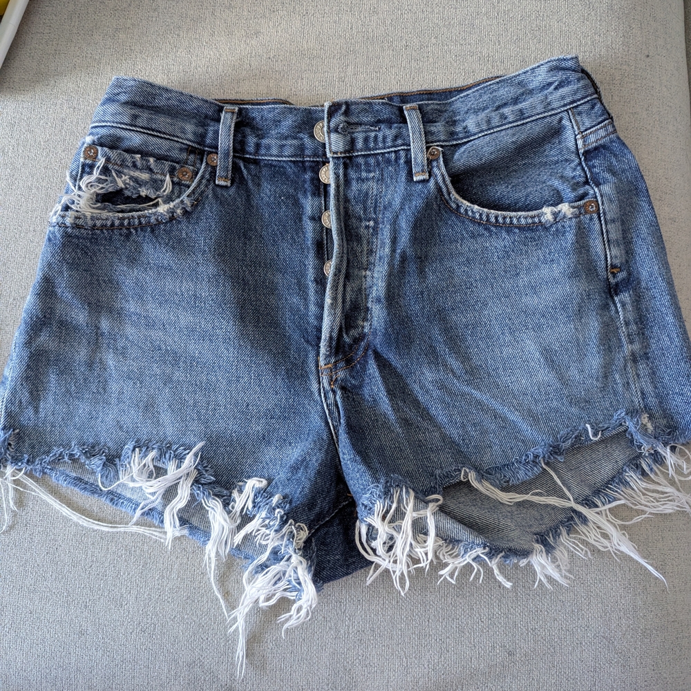 AGOLDE Parker Denim Shorts